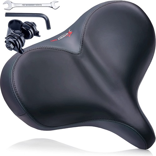 Giddy Up Bike Seat - Comfortable Bike Saddle for Exercise and Road Bicycle with LED